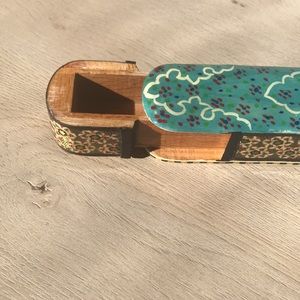 Beautiful handmade wooden sliding case